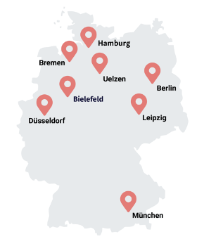 Die Standorte der Bernhard Gruppe
